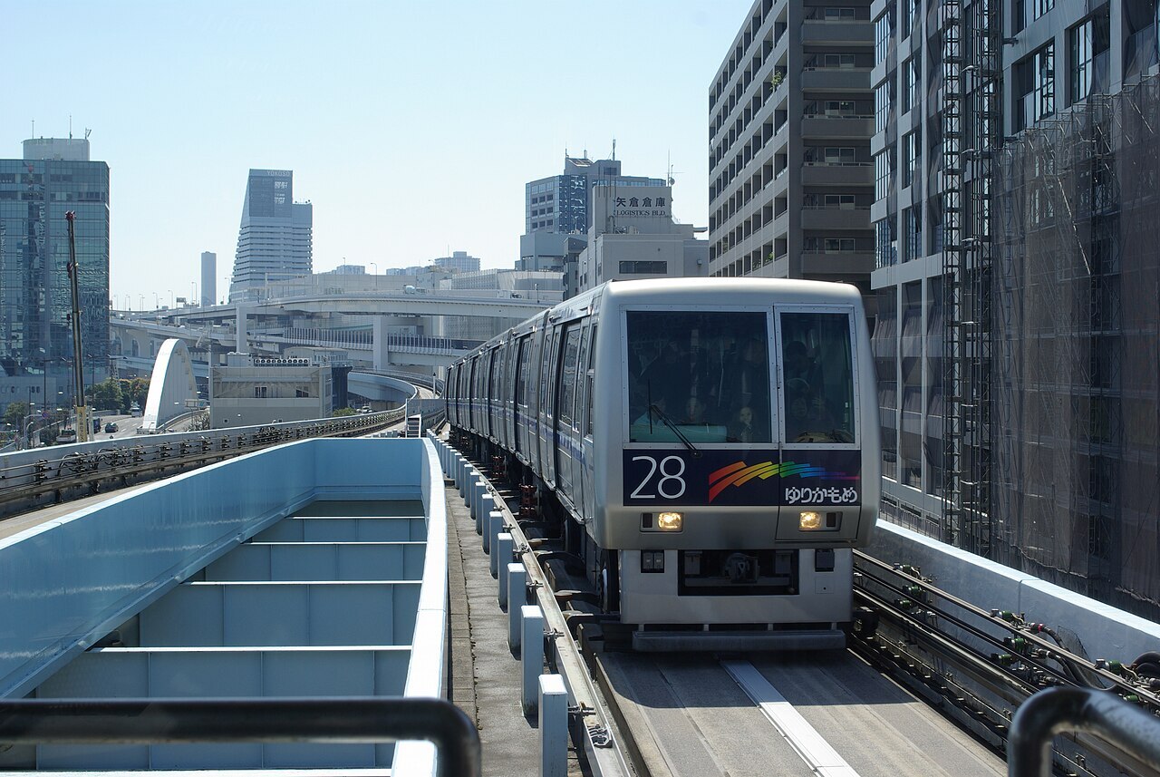 View of Tokyo Yurikamome line train
